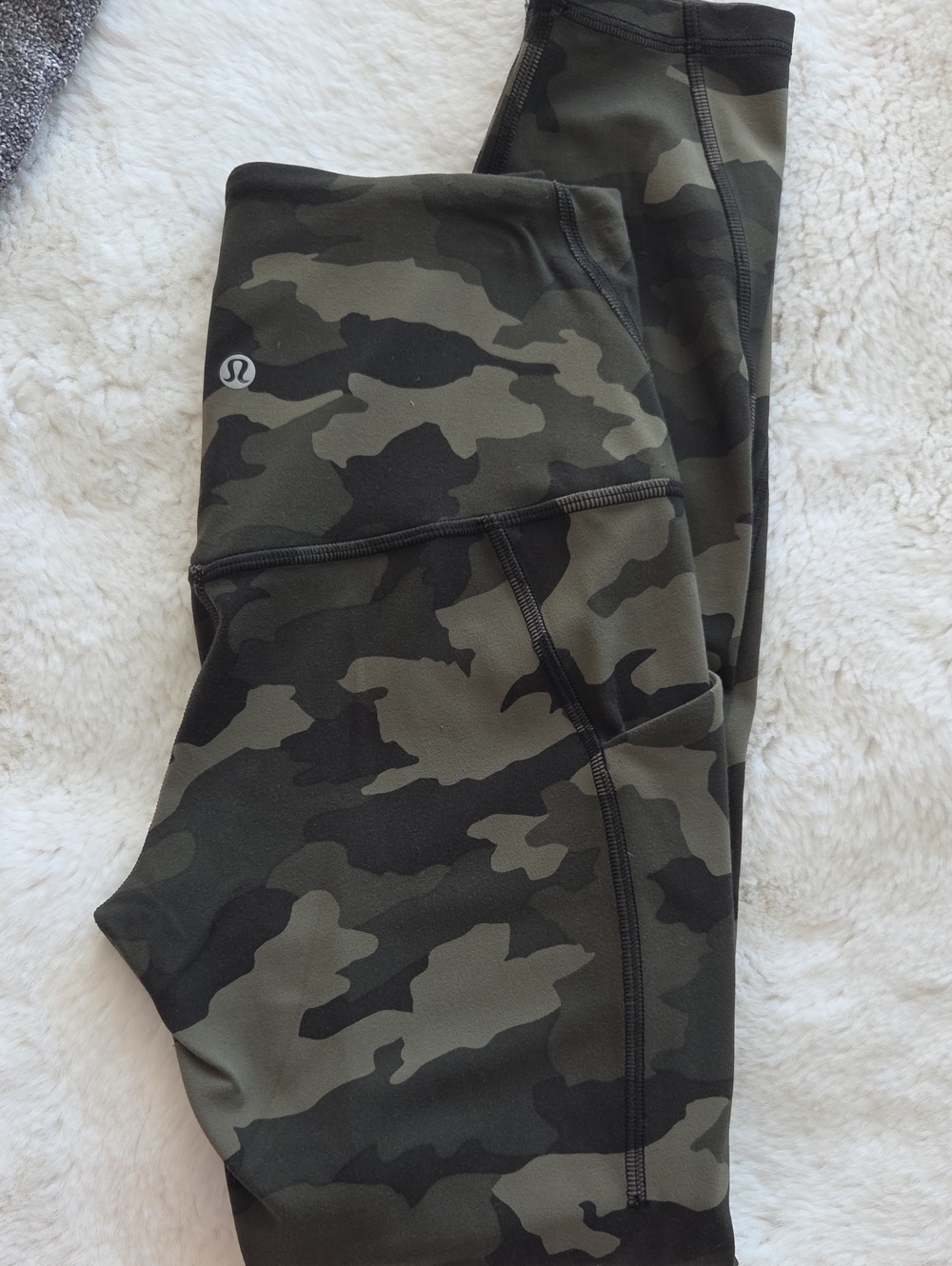 lululemon athletica Olive & Black Camo Leggings